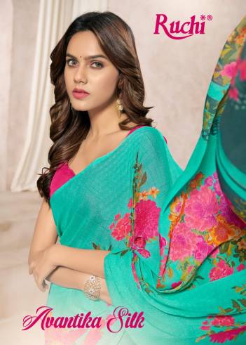 Avantika Silk By Ruchi Fancy Georgette  Saree Collection